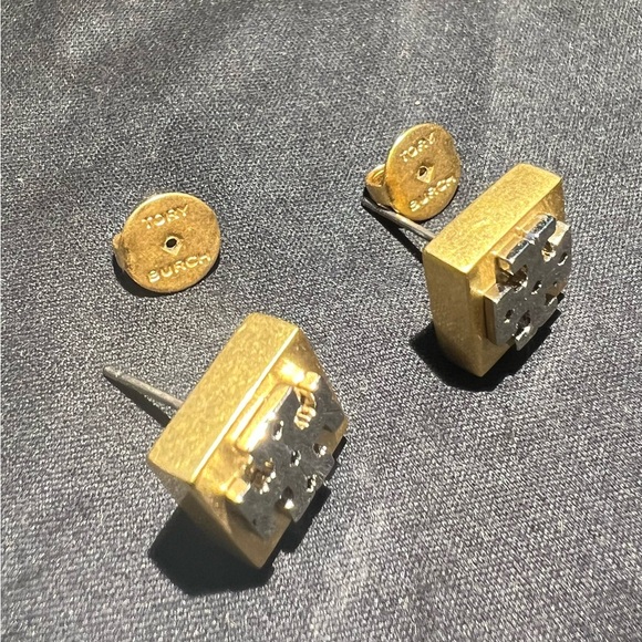 Tory Burch Two-Tone Studs - Picture 2 of 4